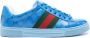 Gucci Ace GG Crystal canvas low-top sneakers Blue - Thumbnail 1