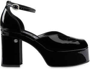 Gucci ankle-strap platform pumps Black