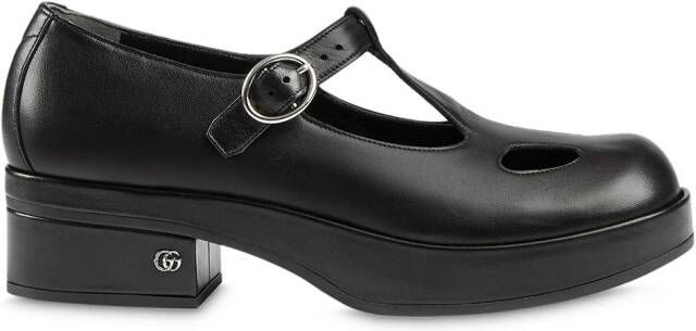 Gucci block-heel Mary Jane pumps Black