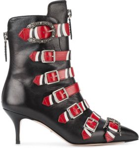 Gucci buckle ankle boots Black