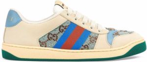Gucci crystal-embellished GG Screener sneakers White
