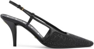 Gucci crystal-embellished pointed-toe pumps Black