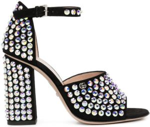 Gucci crystal-embellished sandals Black