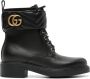 Gucci Double G-plaque ankle boots Black - Thumbnail 1