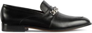 Gucci GG chain leather loafers Black