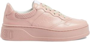 Gucci GG embossed-logo low-top sneakers Pink