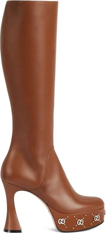 Gucci GG knee-length boots Brown