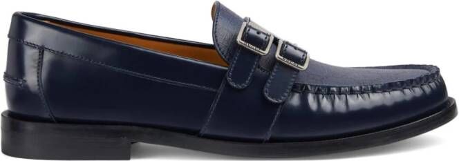 Gucci GG Supreme monk shoes Blue