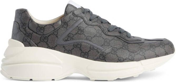 Gucci Rhyton lace-up sneakers Grey