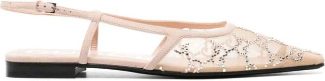 Gucci GG slingback ballerina shoes Pink