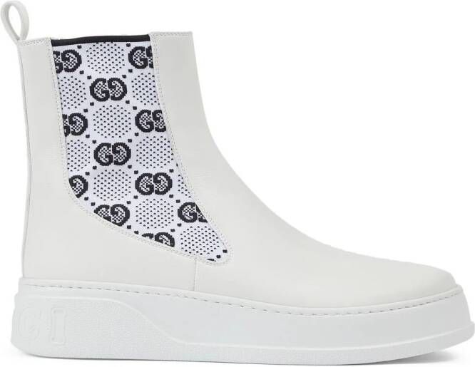 Gucci GG Supreme ankle boots White