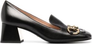 Gucci horsebit buckle loafers Black
