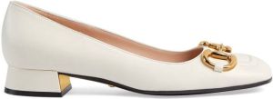 Gucci Horsebit-detail pumps White