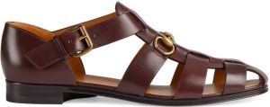 Gucci Horsebit fisherman sandals Red