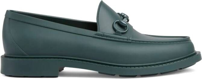Gucci Horsebit leather loafers Green