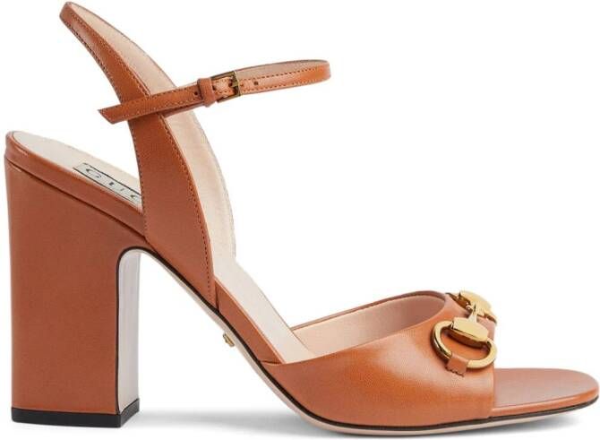 Gucci Horsebit leather sandals Brown