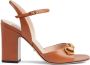 Gucci Horsebit leather sandals Brown - Thumbnail 1