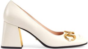Gucci Horsebit mid-heel pumps White