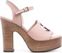 Gucci interlocking G 110mm high sandals Pink - Thumbnail 1