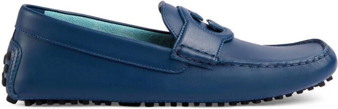 Gucci Interlocking G driving shoes Blue