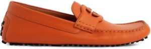 Gucci Interlocking G driving shoes Orange