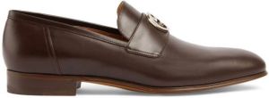 Gucci Interlocking G leather loafers Brown