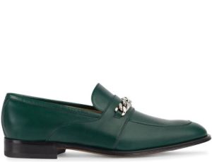 Gucci Interlocking-G leather loafers Green