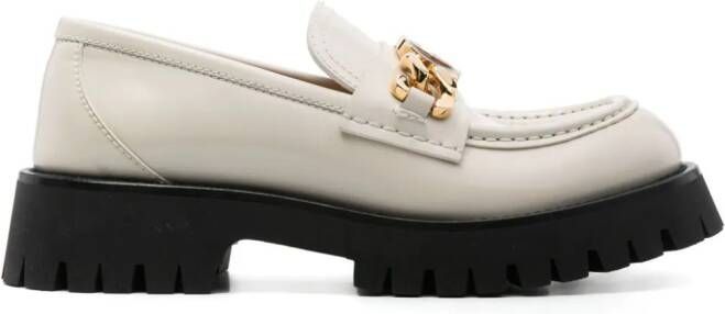 Gucci Interlocking G leather loafers White