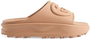 Gucci Interlocking G slides Pink