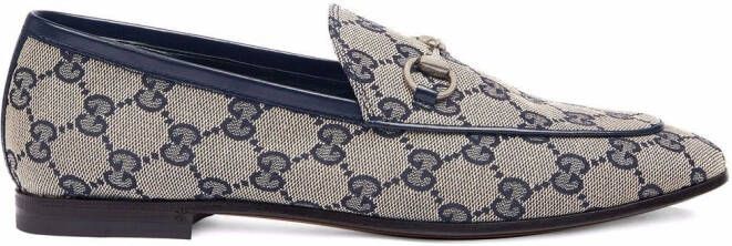 Gucci Jordaan monogram loafers Neutrals