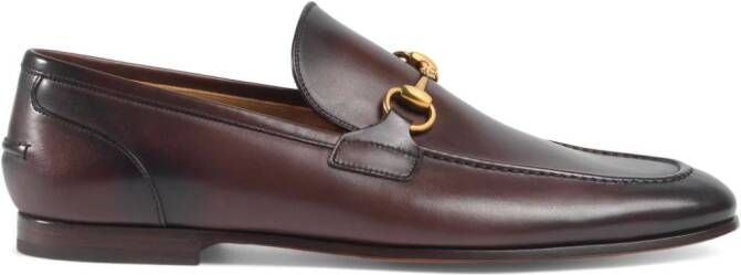 Gucci Jordaan leather loafers Brown