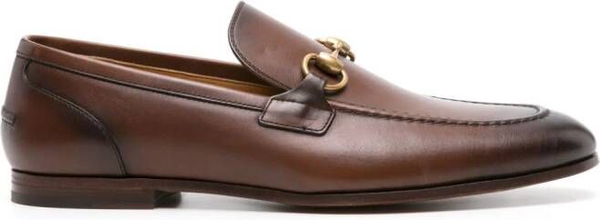 Gucci Jordaan leather loafers Brown