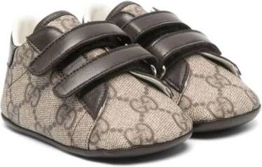 Gucci Kids Ace GG-jacquard pre-walkers Brown