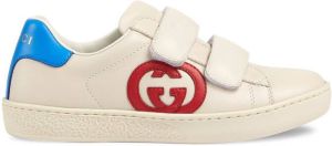 Gucci Kids Ace leather sneakers White