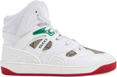 Gucci Kids Basket lace-up sneakers White