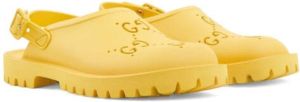 Gucci Kids Double G buckle-fastening sandals Yellow