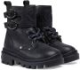 Gucci Kids Double G-embossed leather boots Black - Thumbnail 1