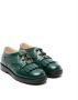 Gucci Kids Double G lace-up shoes Green - Thumbnail 1