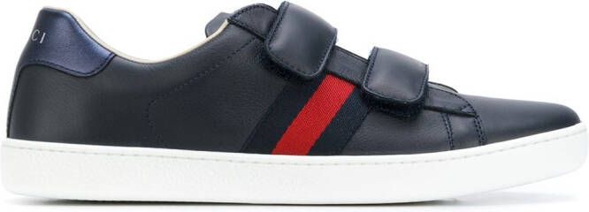 Gucci Kids double strap sneakers Blue
