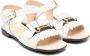 Gucci Kids leather flat sandals White - Thumbnail 1