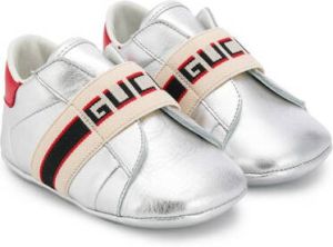 Gucci Kids logo sneakers Silver