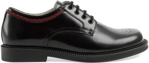 Gucci Kids perforated-logo lace-up shoes Black