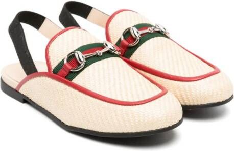 Gucci Kids Princetown slingback slippers Neutrals