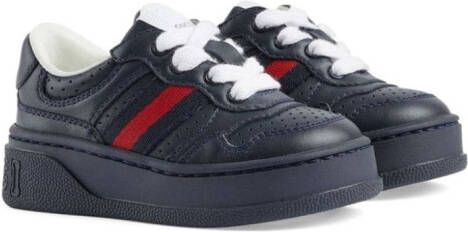 Gucci Kids Web detail chunky sneakers Blue