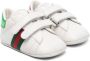 Gucci Kids Web-detailing leather sneakers White - Thumbnail 1