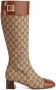 Gucci knee-high GG boots Brown - Thumbnail 1