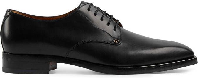 Gucci leather lace-up shoes Black