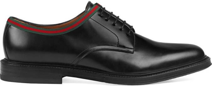 Gucci leather lace-ups Black