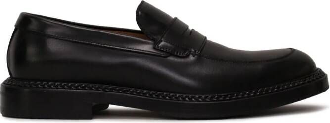 Gucci leather penny loafers Black