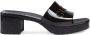 Gucci 60mm logo-embossed sandals Black - Thumbnail 1